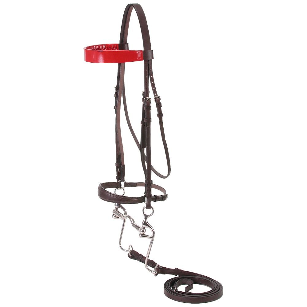 Premium Silver Fox Walking Horse Bridle - Comfortable & Durable Leather Headstall for Trail Riding, Training & Show Events