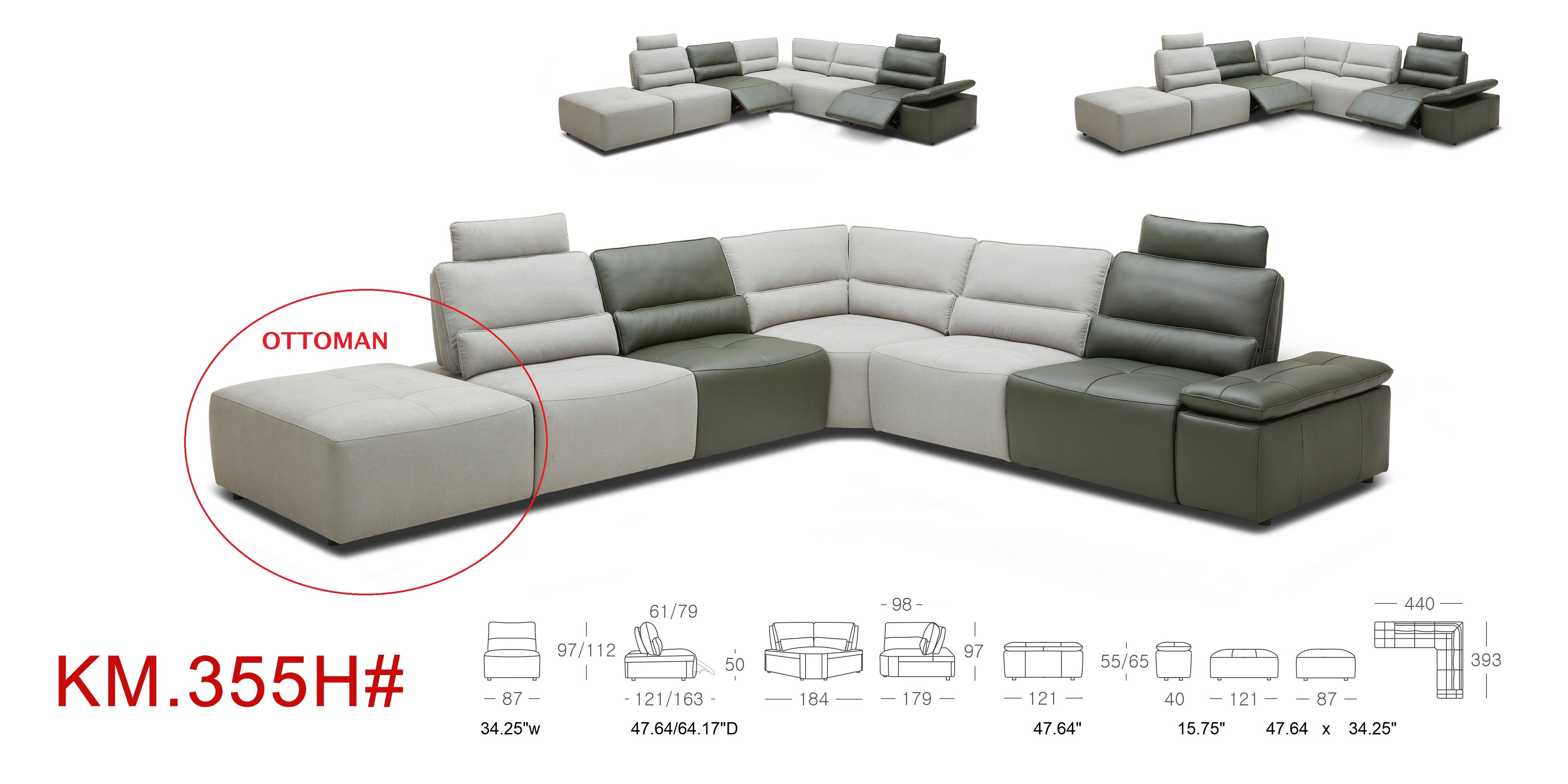 EMF KM.355 Eco Leather Modular Office Chair with Double Motion Mechanism - Ergonomic Design for Home & Workspace Comfort