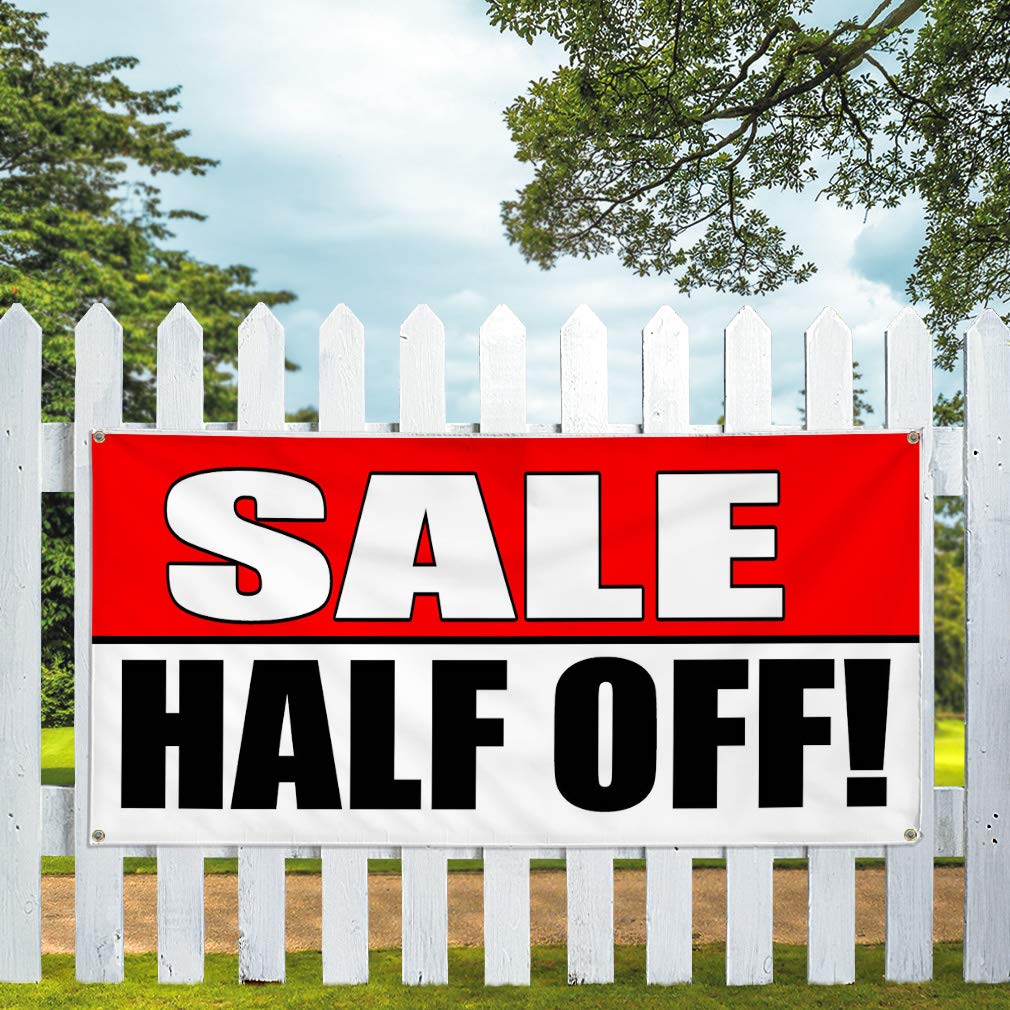 Premium Vinyl Banner - 48x96 Inches, Weatherproof & Durable with 8 Grommets - Ideal for Business, Outdoor & Industrial Yard Signs - Multiple Sizes Available - Great for Events, Advertising & Promotions