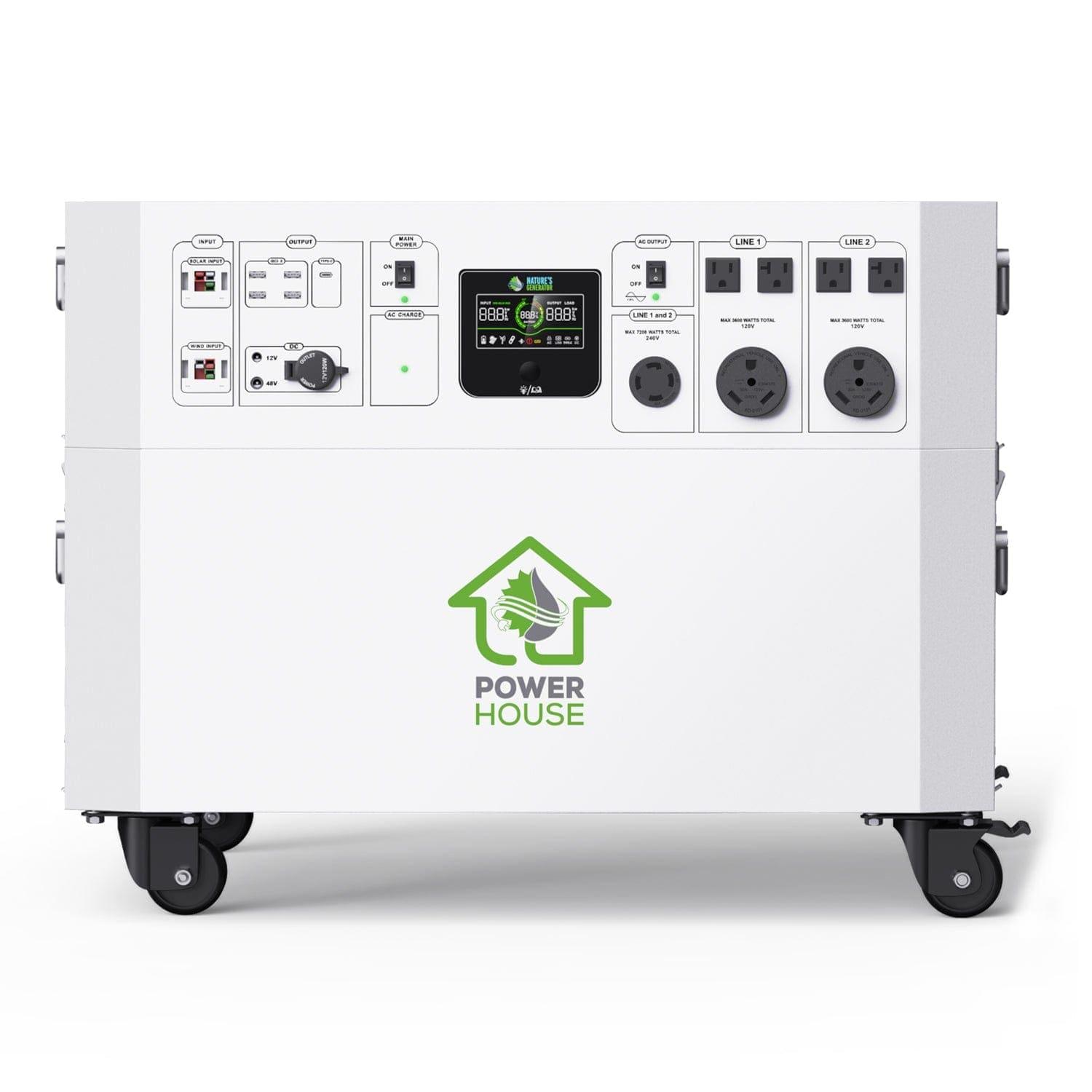 Nature's Generator Powerhouse Gold PE System - Portable Solar Power Generator for Home, Camping & Emergency Backup - Reliable Off-Grid Energy Solution