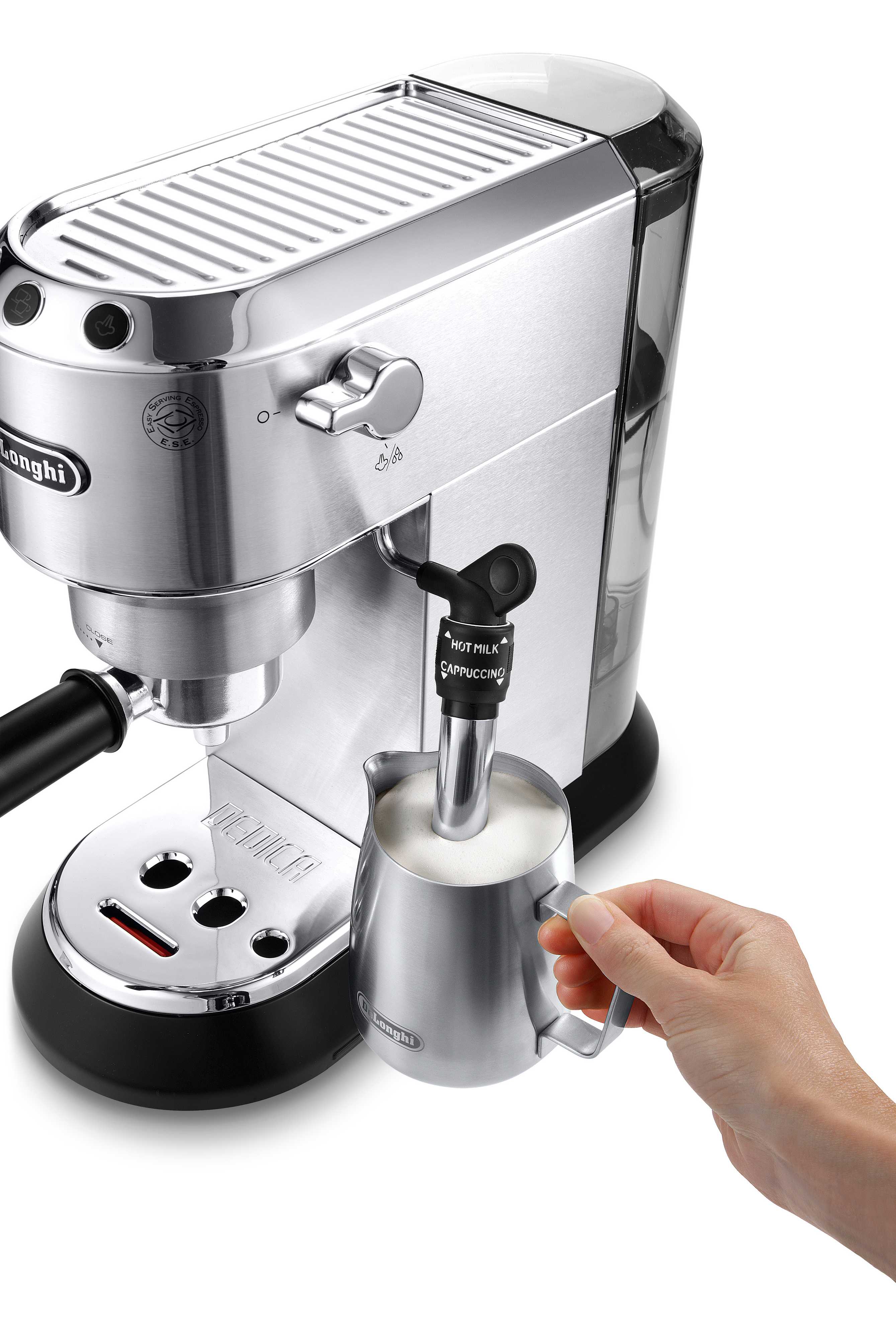 Delonghi EC685 Dedica Style Semi-Automatic Espresso Machine for Home & Office - Perfect for Latte, Cappuccino & Americano Coffee Lovers