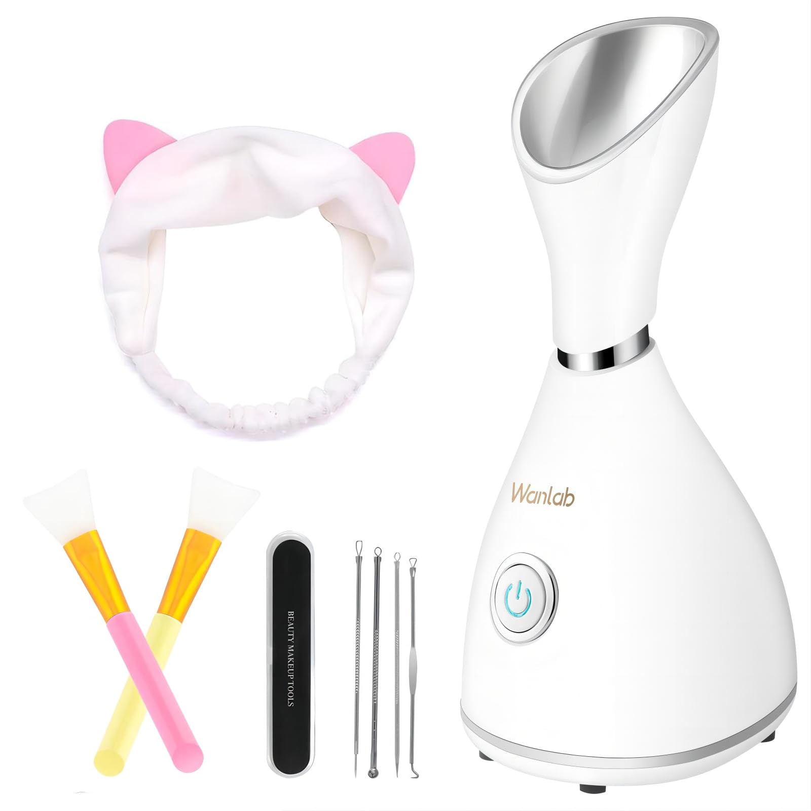 Portable Nano Facial Steamer for Home Spa - Warm Mist Skin Care Device for Acne, Blackhead Removal & Pore Cleansing | Perfect for Relaxation, Sinus Relief & Pre-Mask Treatment
