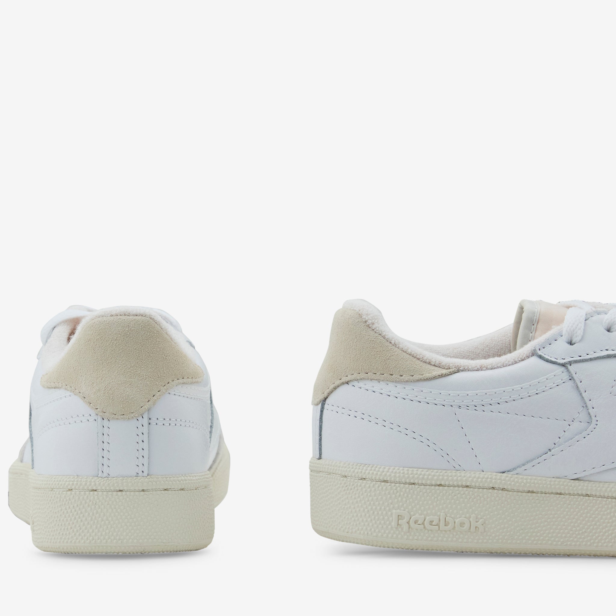 Reebok Club C 85 Vintage White & Chalk Sneakers - Classic Retro Tennis Shoes for Men & Women | Perfect for Casual Wear, Gym, and Street Style
