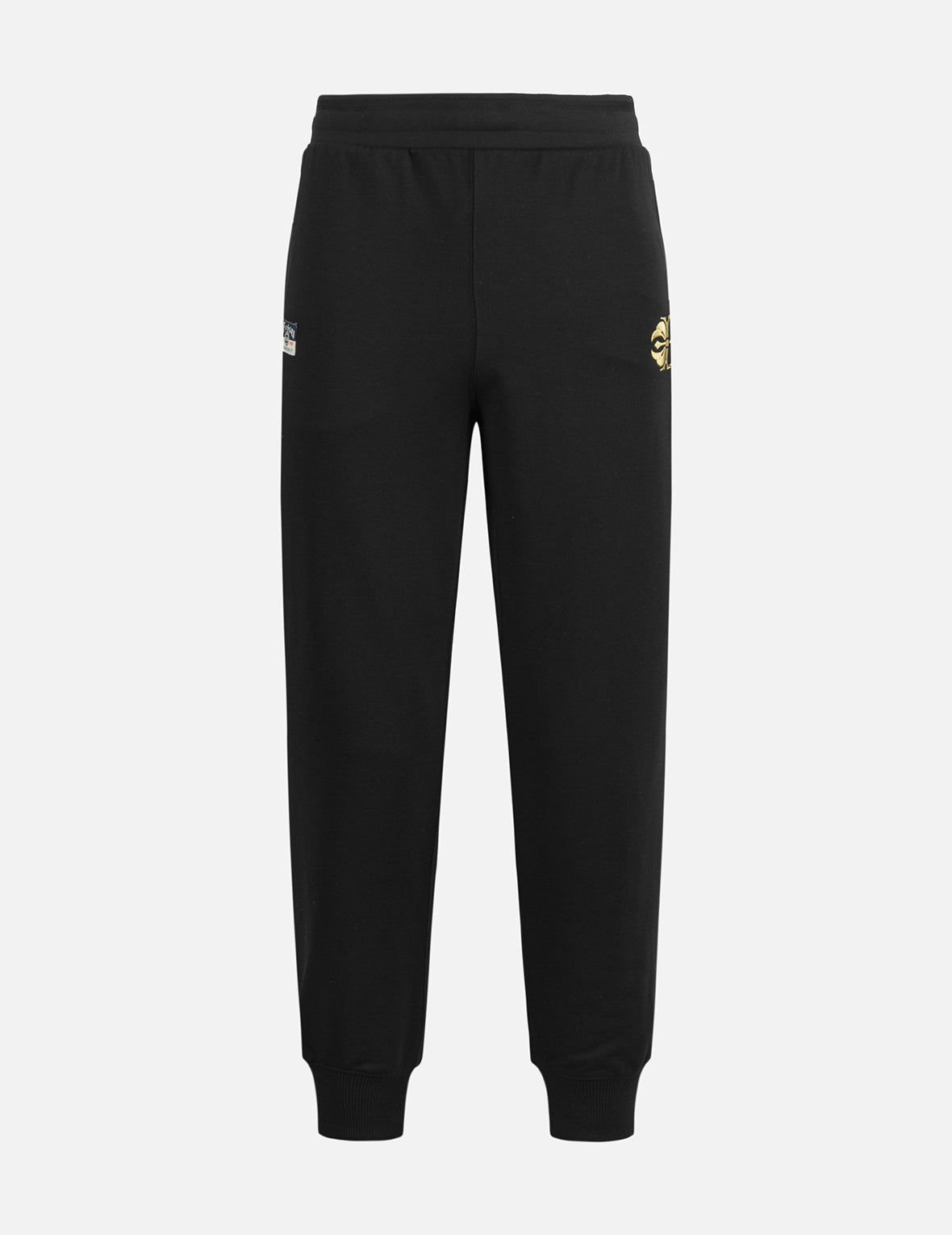 Kamon Embroidery Logo Brocade Appliqué Regular Fit Sweatpants for Men & Women | Japanese Style Lounge Pants for Yoga, Home Wear & Casual Outfits