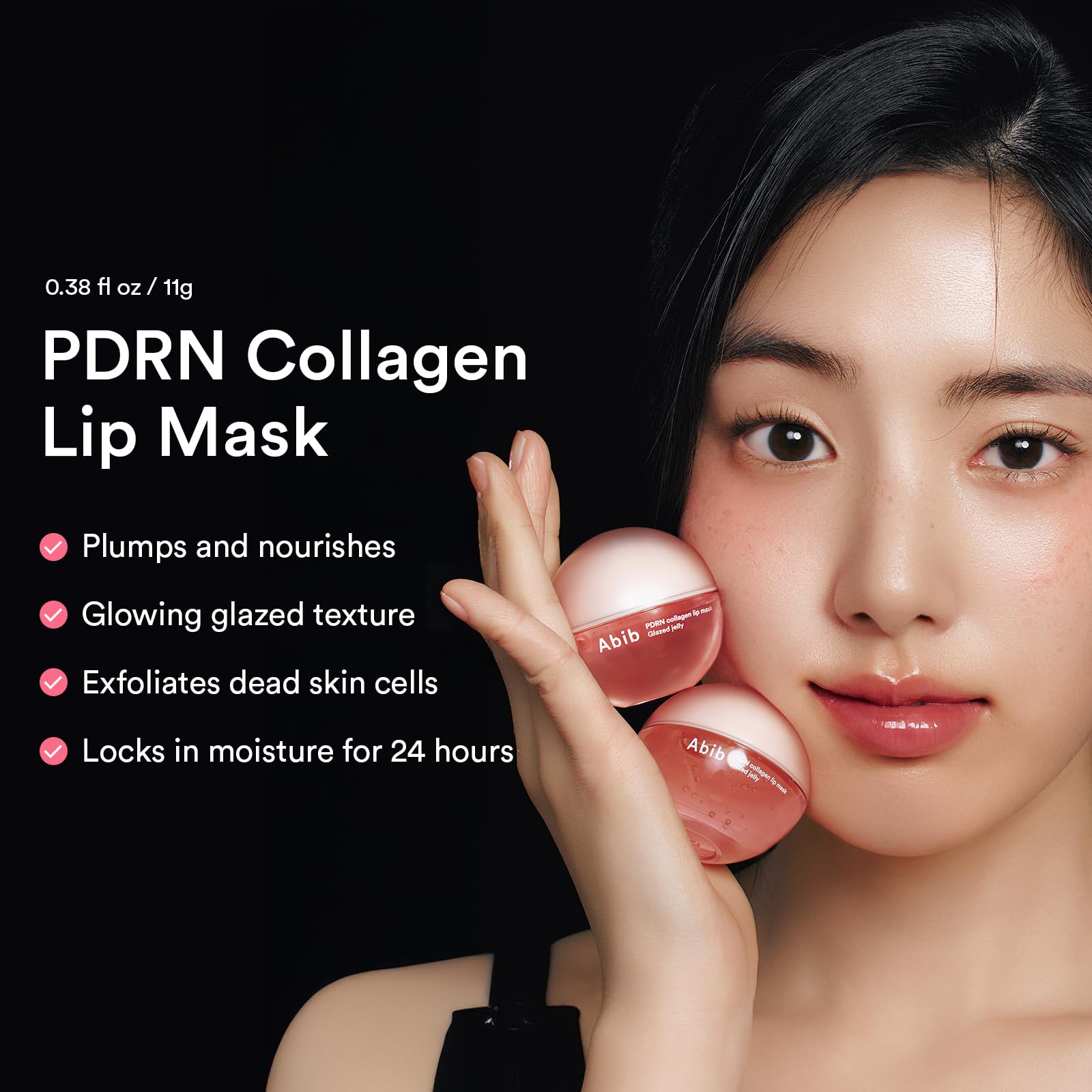 Abib PDRN Collagen Lip Mask - Hydrating Overnight Treatment for Dry Lips | Korean Lip Care for Sleeping