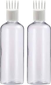 MAPPERZ Root Comb Applicator Bottle - 1oz Empty Cylindrical Bottle for Hair Oil, Shampoo, Medicine & Dye | Includes Applicator Brush | Perfect for Hair Root Treatment & Scalp Care | 1-Pack