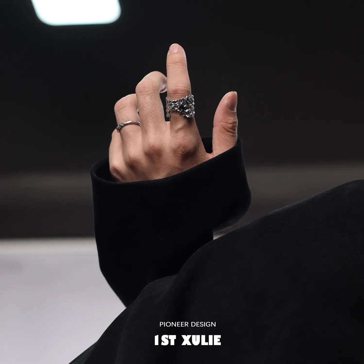 Dark Style Irregular Zirconia Rings for Women - Unique Gothic Jewelry for Evening Parties & Special Occasions