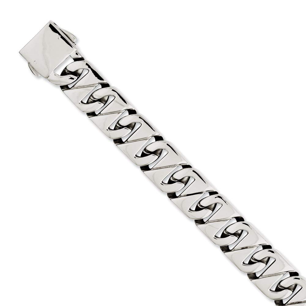 Stainless Steel Box Clasp Bracelet - 8.5 Inch Polished Jewelry for Women | Elegant Gift for Birthday, Anniversary & Special Occasions