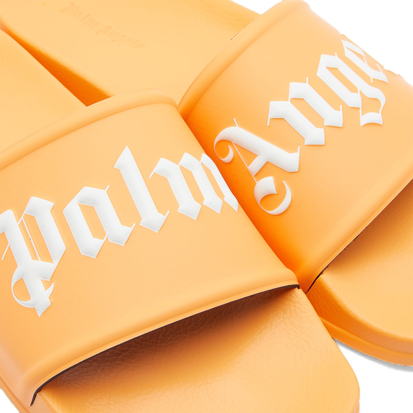 Palm Angels Orange Logo Slide Sandals - Comfortable Summer Slides for Men & Women - Perfect for Beach, Pool, and Casual Wear