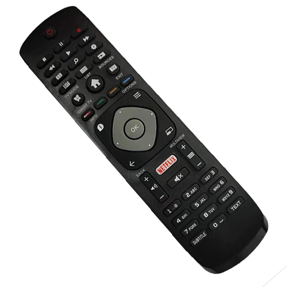 Philips Universal Remote Control Replacement for Philips Smart TV 4K UHD HDR TV - Compatible with Multiple Models | Easy Setup | Perfect for Home Entertainment & Streaming