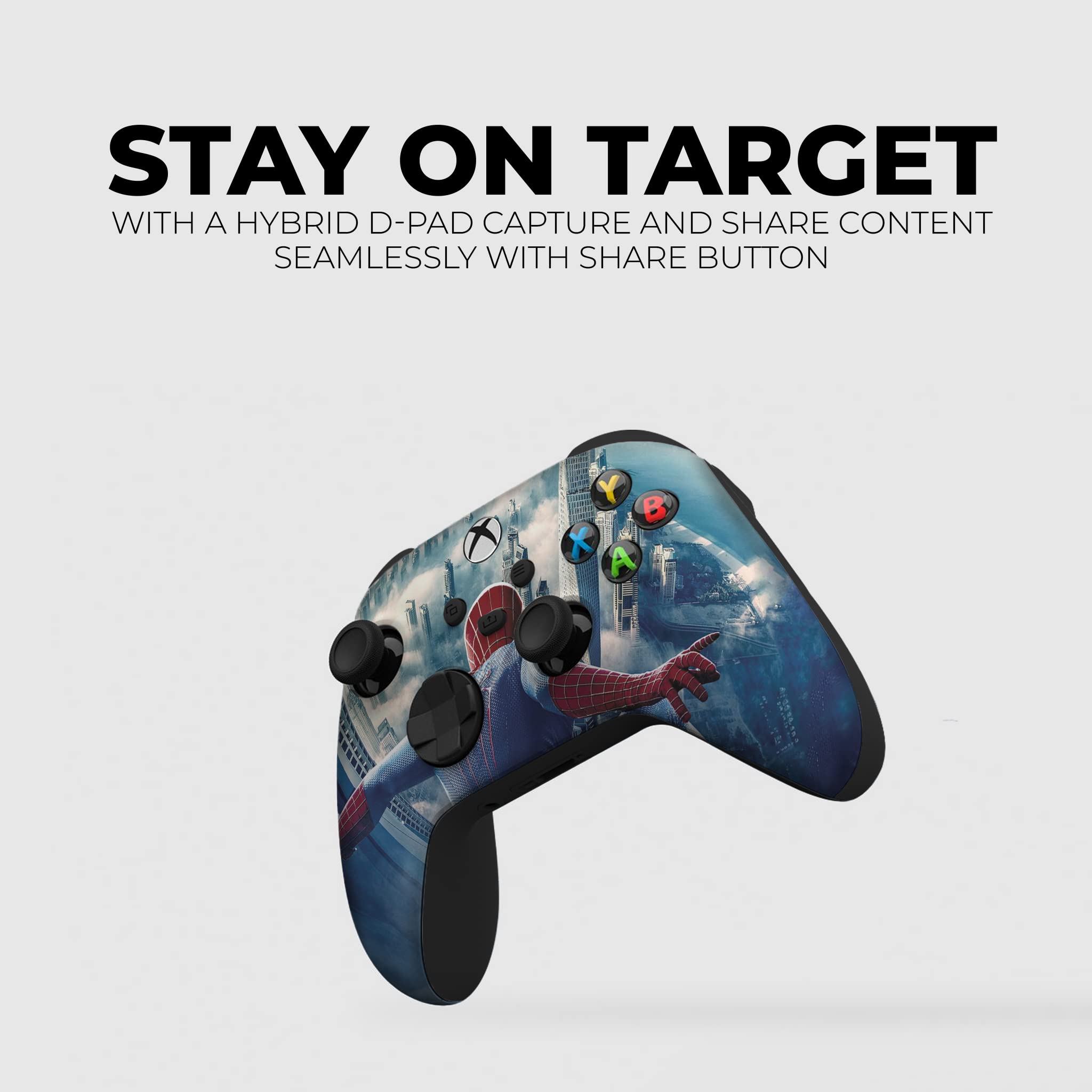 Wireless Spider-Man Skyline Custom Xbox Controller for Xbox One & Series X/S - Hydro-Dip Printed & Modded in USA (Not Just a Skin) - Perfect for Gaming, Collecting & Gift Giving