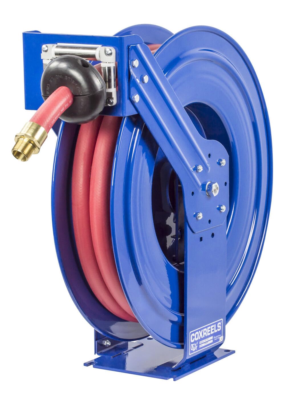 Supreme Duty 3/4In Fuel Hose Reel - 35' Spring Rewind for Gas Stations