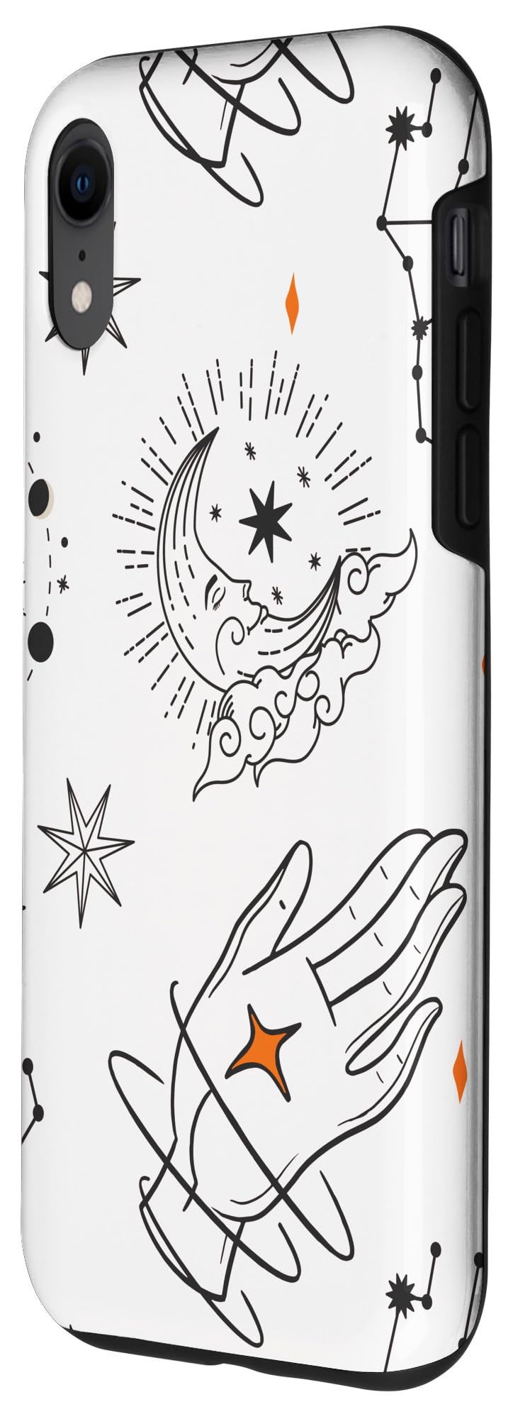 iPhone XR Astrology Mystical Pattern Misty Rose Phone Case - Protective Cover for Women & Men, Perfect for Daily Use, Travel & Gift Giving