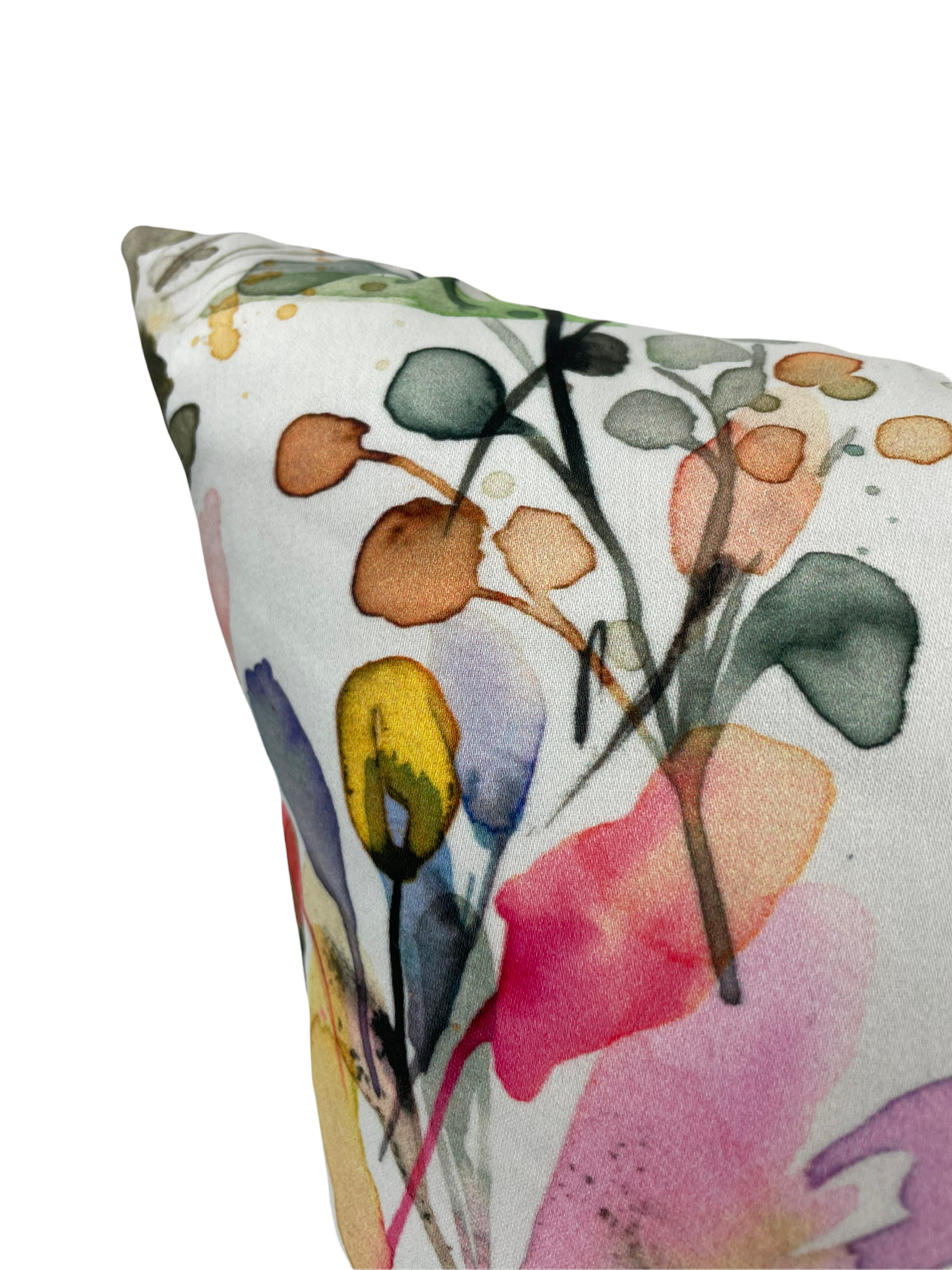 Wild Grasses Throw Pillow 17x17 - Decorative Square Cushion Cover for Sofa, Bed & Home Decor - Boho Chic Living Room Accent