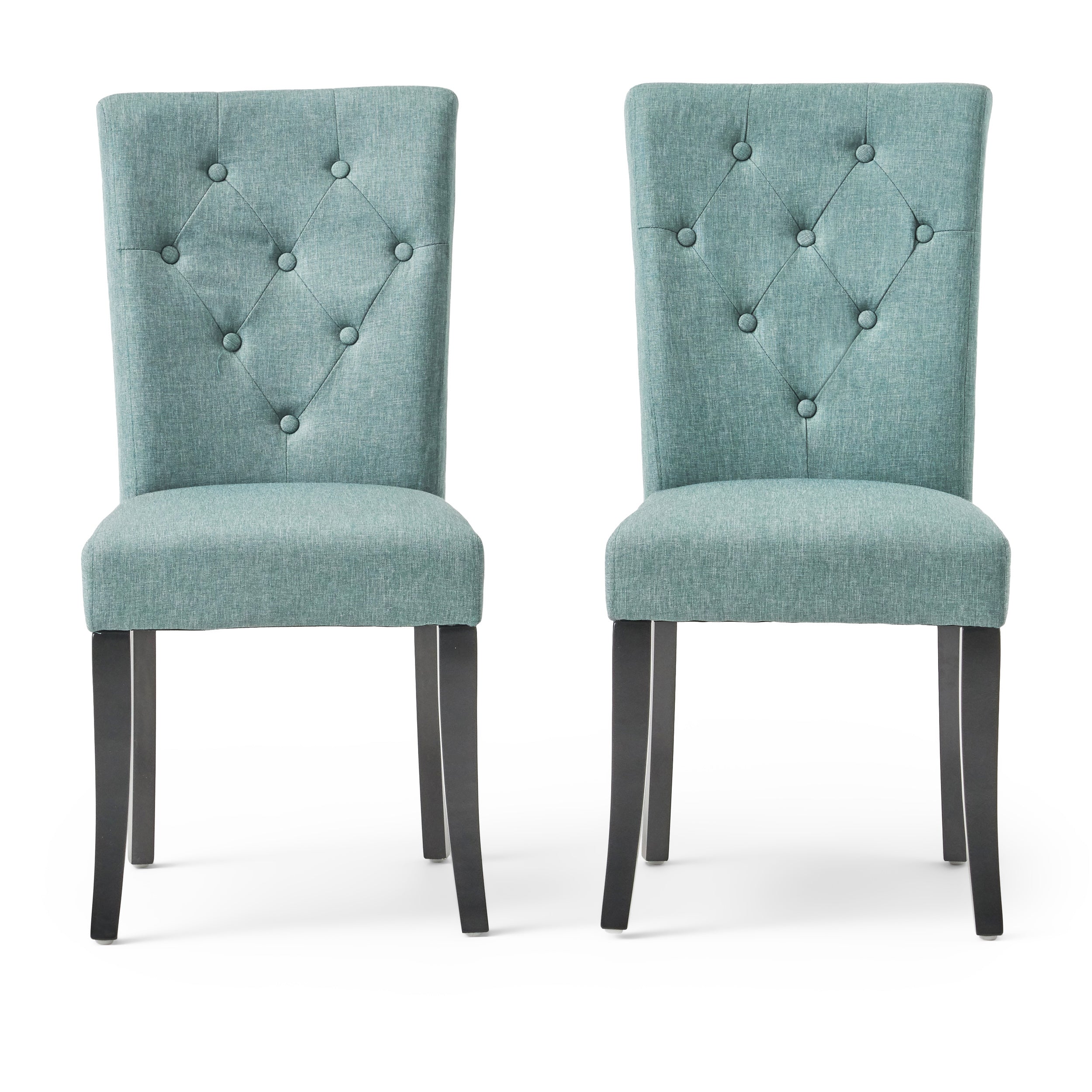Modern Dining Chairs Set of 2 - Comfortable Kitchen & Dining Room Chairs with Sturdy Metal Legs - Perfect for Home, Restaurant, and Office Use