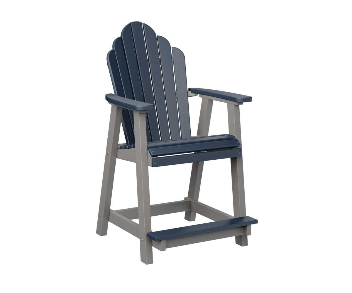Berlin Gardens Cozi Back Counter Chair - Stylish & Comfortable Bar Stool for Kitchen Island, Breakfast Nook & Home Bar - Perfect for Indoor Dining & Entertaining