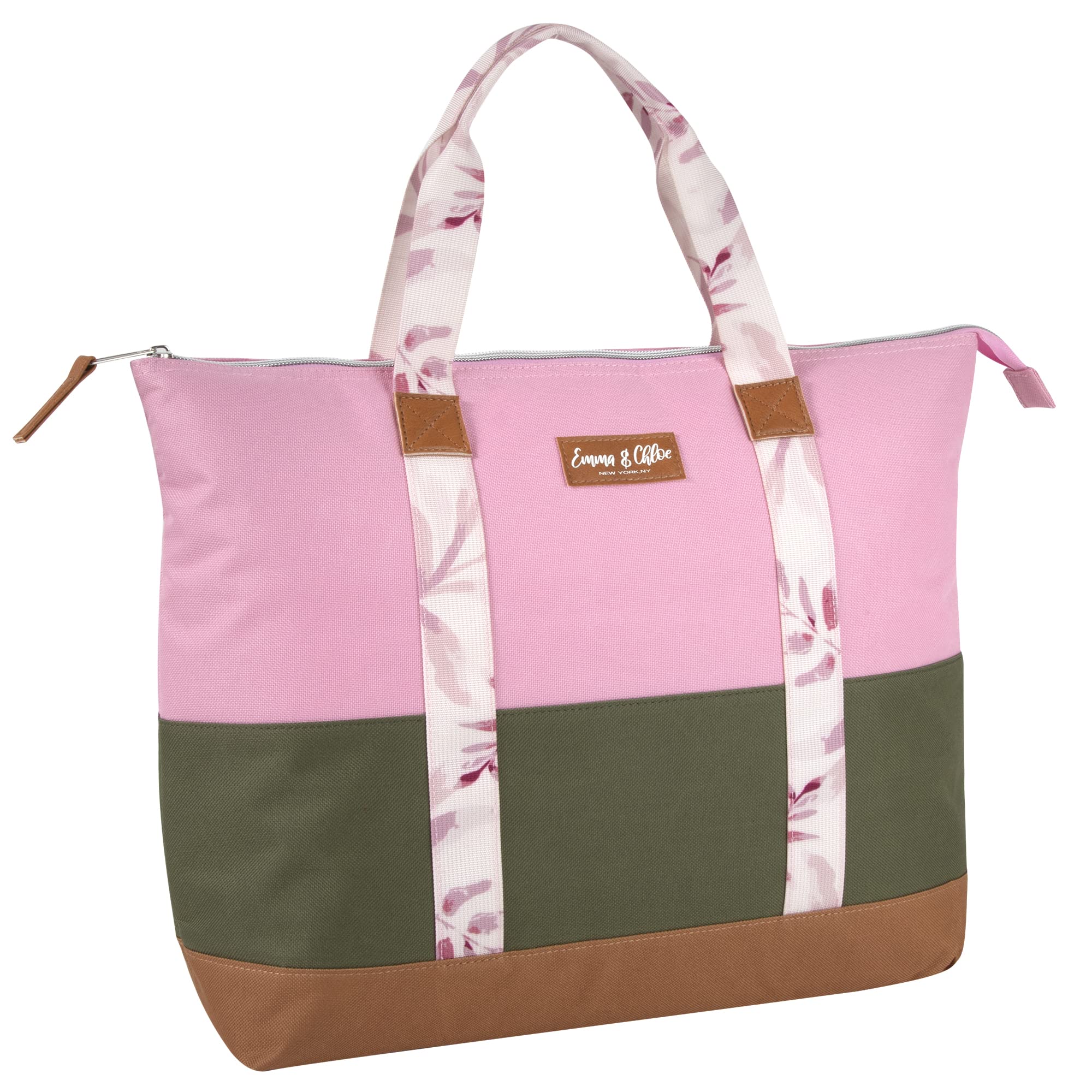Extra Large Insulated Lunch Tote for Women - 20 Can Capacity Cooler Bag by Emma & Chloe | Perfect for Work, Beach Picnics & Outdoor Adventures