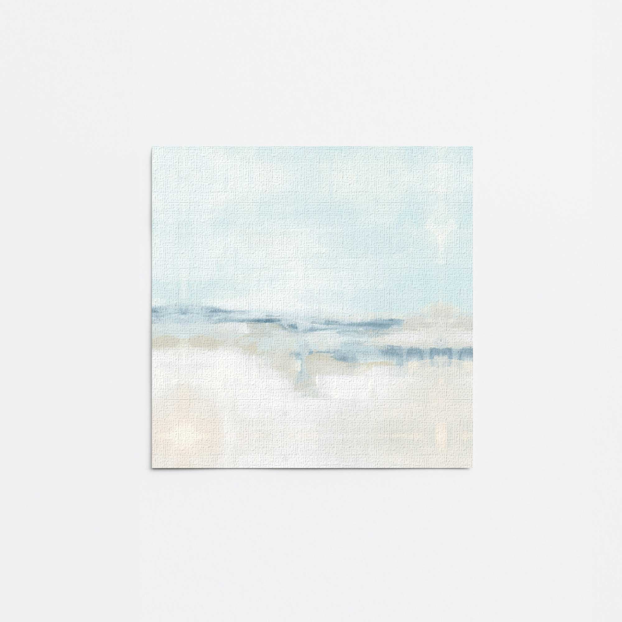 Cloudy Shoreline Hues II Canvas Wall Art Print - Coastal Beach Decor for Living Room, Bedroom & Office