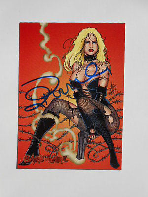 Pam Anderson Barb Wire Rare Autographed Signed Trading Card with COA - Perfect for Movie Memorabilia Collectors & Fans
