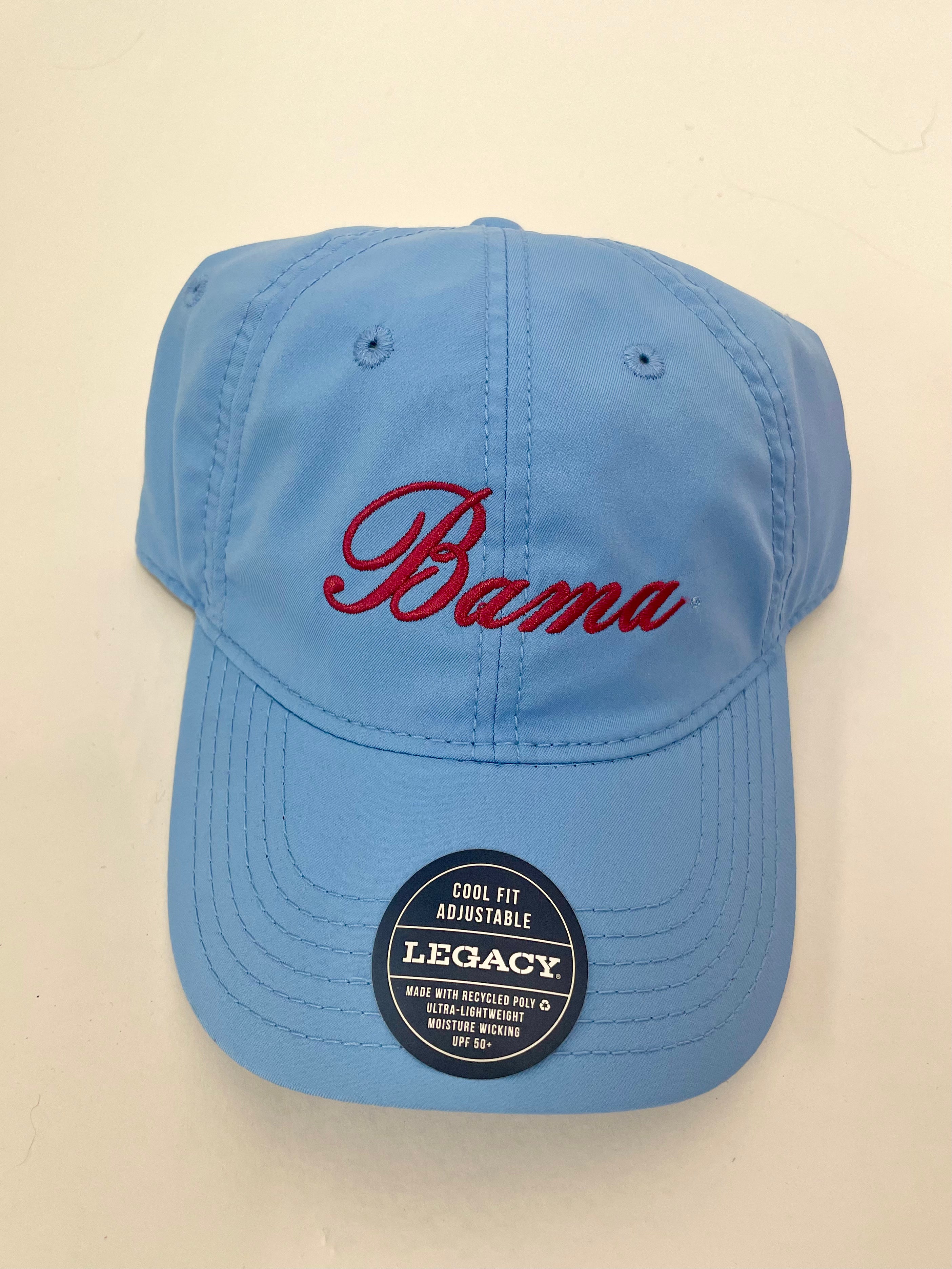 Legacy Bama Script Dri-Fit Hats - Moisture Wicking Performance Baseball Cap for Sports & Outdoor Activities