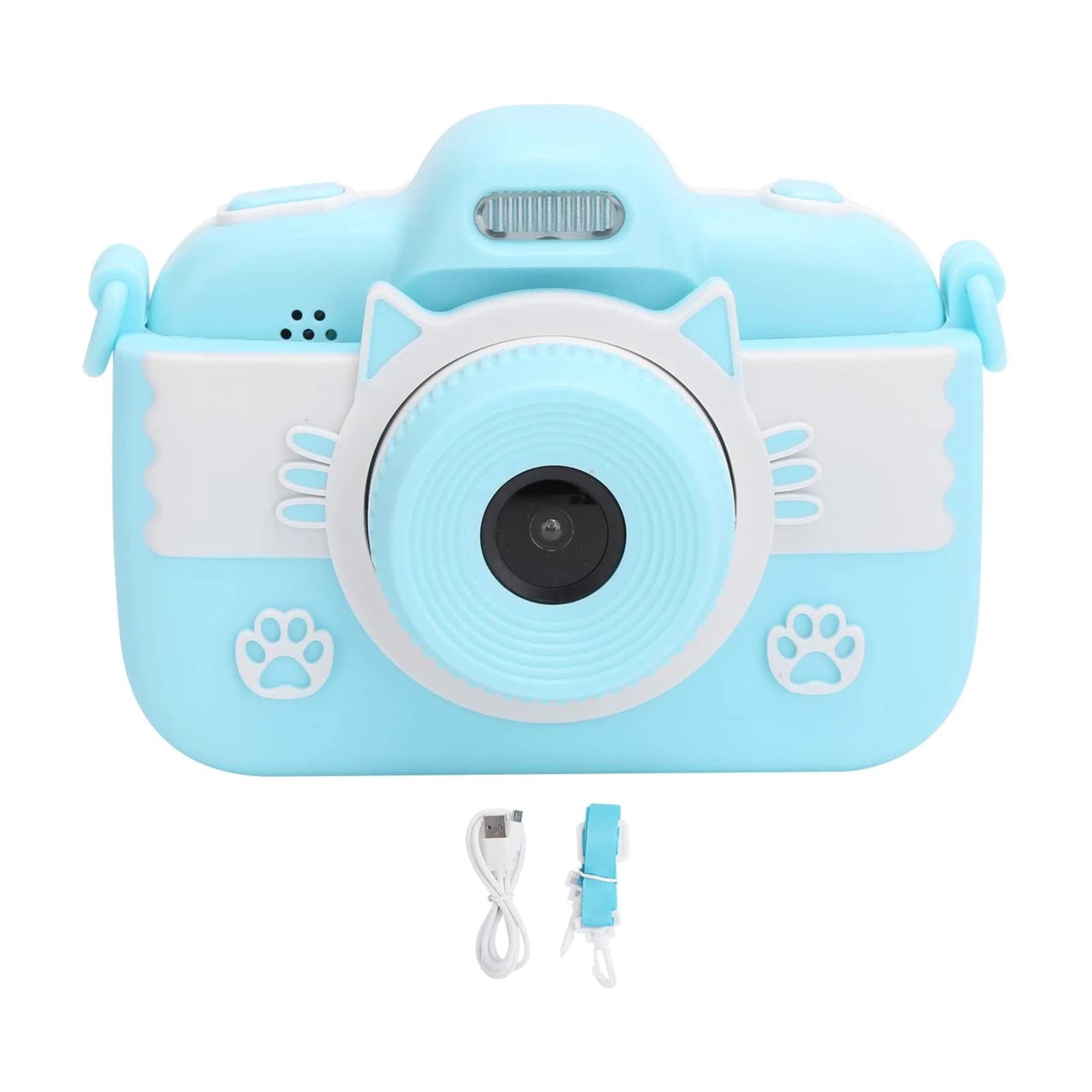 Kids Digital Camera 20MP with Games - Anti-Drop Selfie Cam for Boys & Girls - Birthday Gift for Outdoor Fun