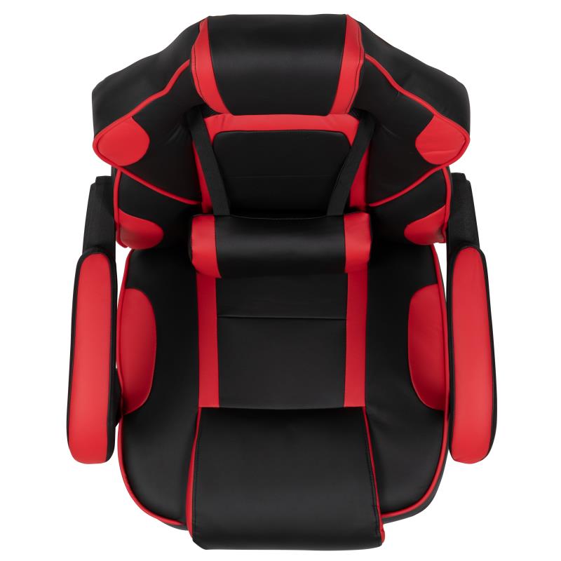 FLASH X40 Ergonomic Gaming Chair - Adjustable Racing Computer Chair with Reclining Backrest, Retractable Footrest & Lumbar Support - Perfect for PC Gaming, Office Work & Home Relaxation