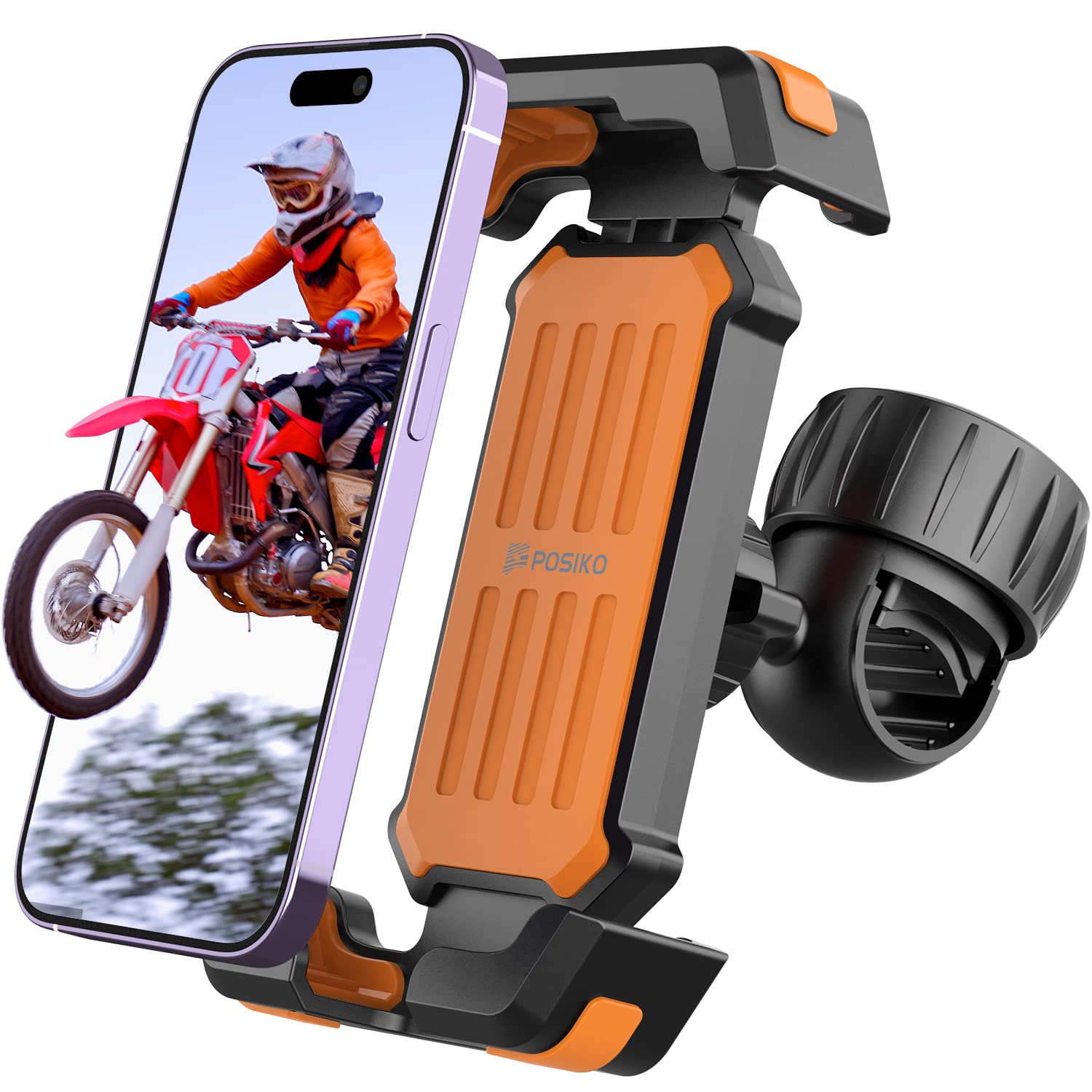 Universal Bike Phone Mount Holder - Adjustable Motorcycle & Bicycle Phone Mount for iPhone, Samsung & Smartphones 4.7
