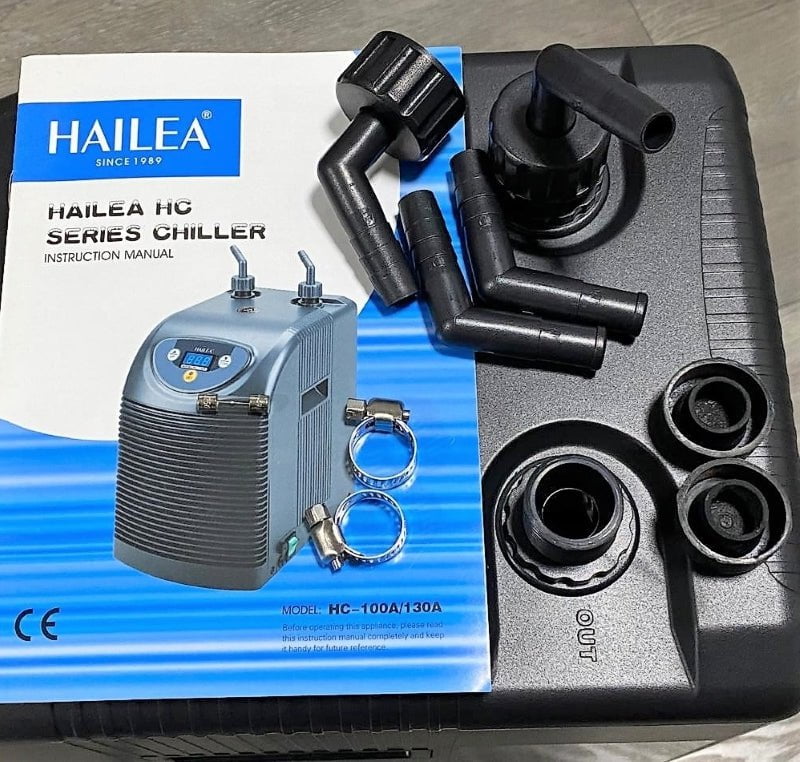 HAILEA HC Series Aquarium Chiller with UK 3 Pin Plug - Efficient Water Cooling System for Fish Tanks, Hydroponics & Marine Applications