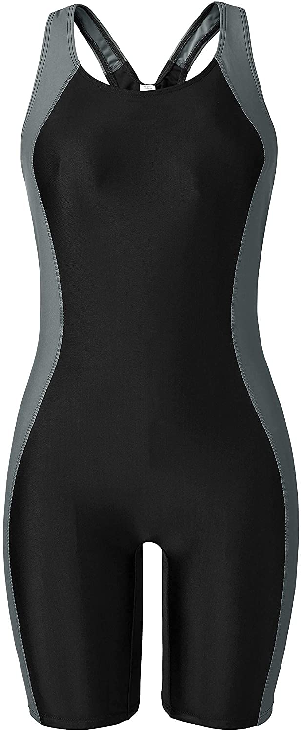 CharmLeaks Women's One Piece Boyleg Swimsuits - High Waisted Training Swimwear for Swimming & Water Aerobics | Perfect for Beach, Pool & Gym Workouts