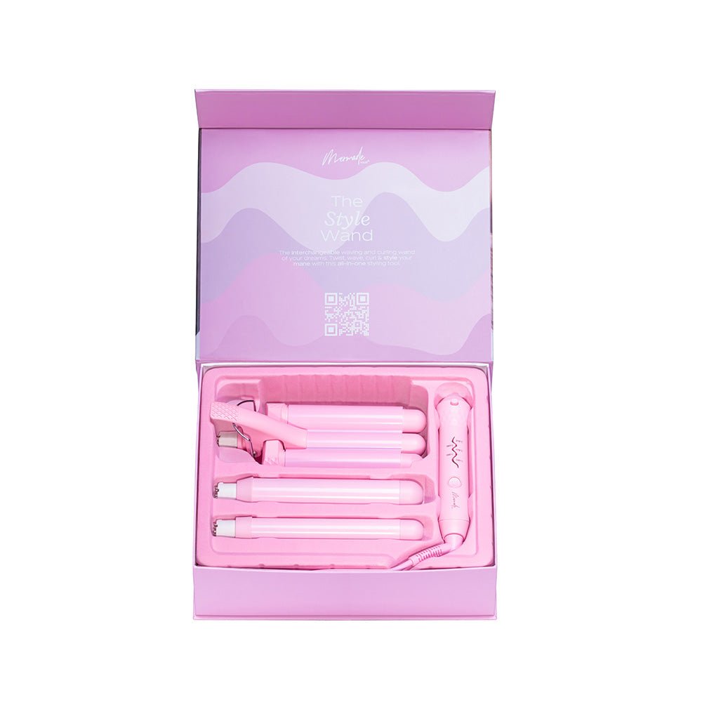 Mermade Hair Styling Wand - Professional Curling Iron for Beach Waves & Loose Curls - Perfect for Home, Salon & Travel Use