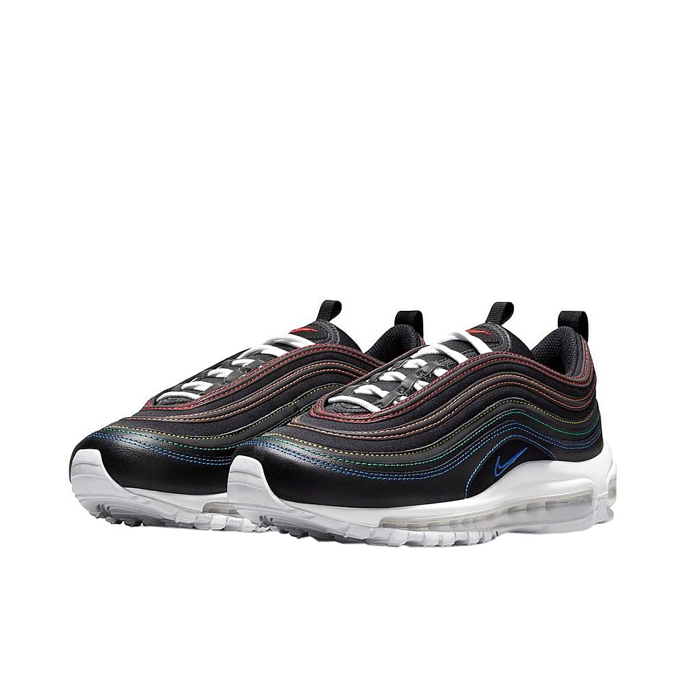 Nike Women's Air Max 97 Running Shoes - Black/Hyper Royal (DJ5999 001) - Size 7.5 - Comfortable Athletic Sneakers for Jogging, Gym & Casual Wear