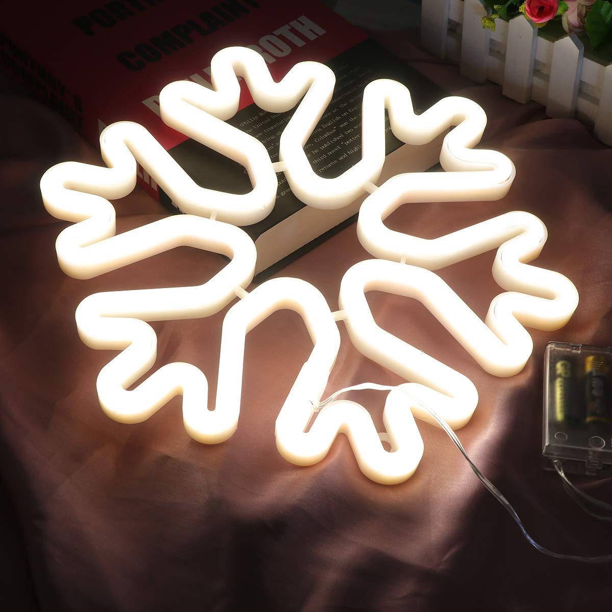 USB Powered LED Neon Wall Light - Battery Operated Night Light for Christmas Shop Window, Wedding Signs & Home Decor - Perfect for Parties, Bedrooms & Holiday Displays
