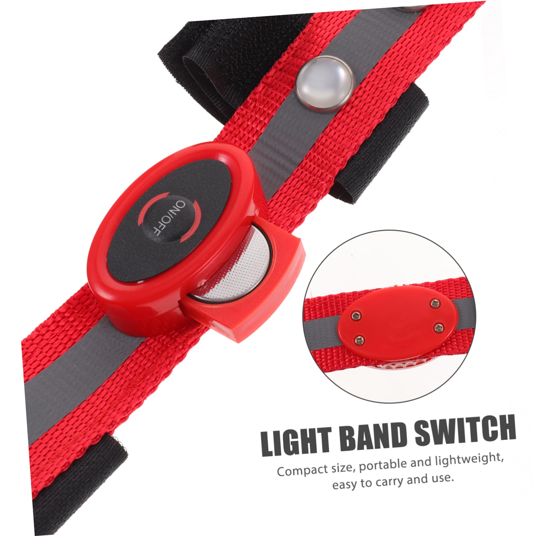 LED Horse Headband & Collar Strip - Red Polyester Breastplate with Light for Night Riding - Perfect for Equestrian Shows, Parades, and Trail Rides