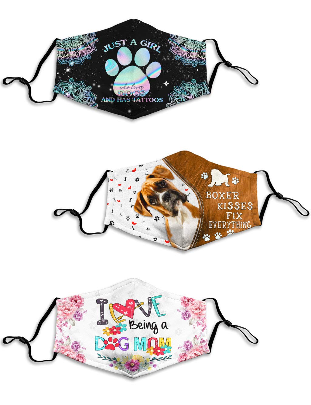 Washable & Adjustable Dog Face Mask with Filter Pocket - Windproof & Dust Proof Balaclava for Men & Women - Perfect for Outdoor Activities, Hiking, and Pet Playtime