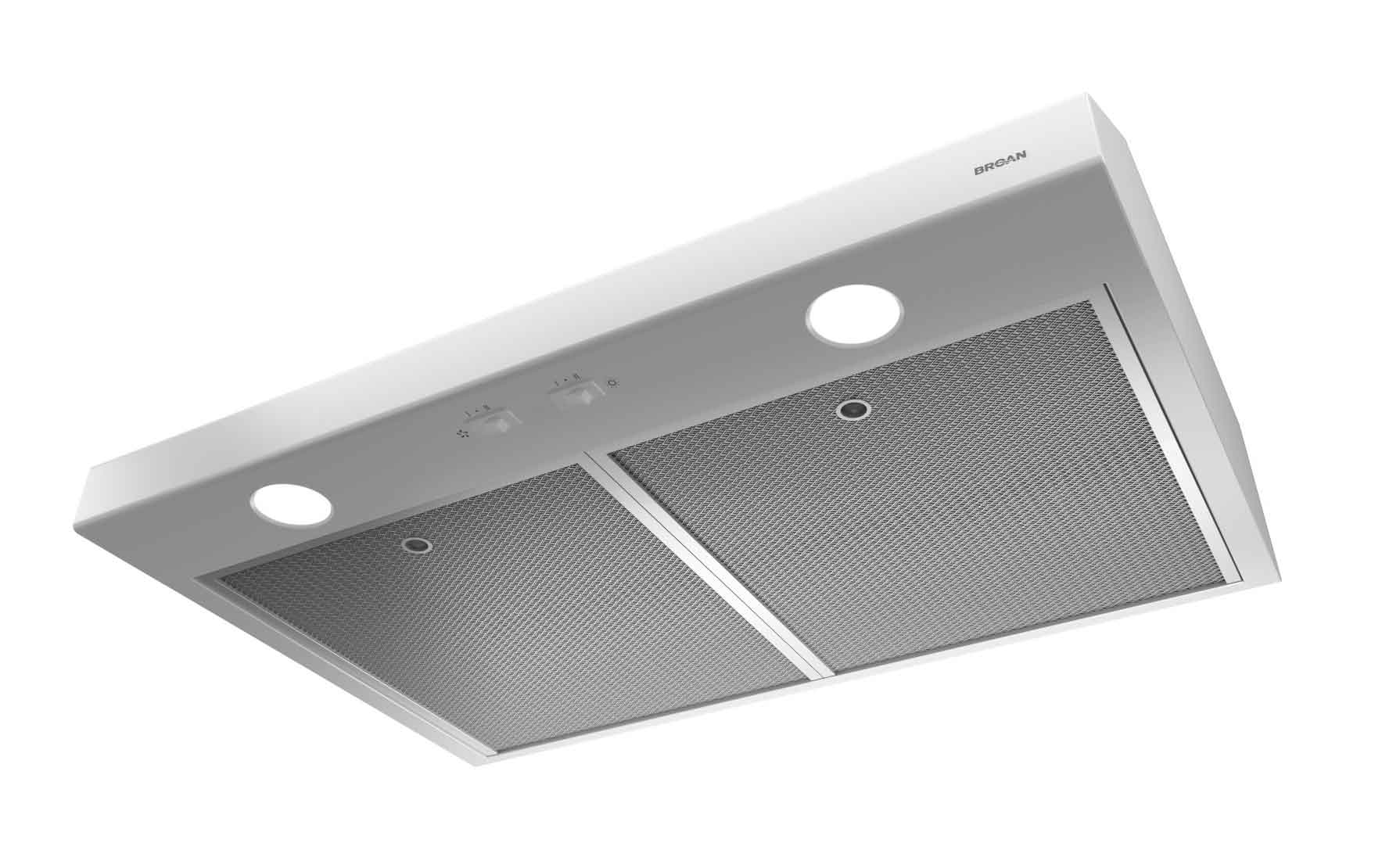 Broan White 24-Inch 300 Max CFM Under Cabinet Range Hood - BCS324WWC | Powerful Kitchen Ventilation for Smoke & Odor Removal | Perfect for Small to Medium Kitchens