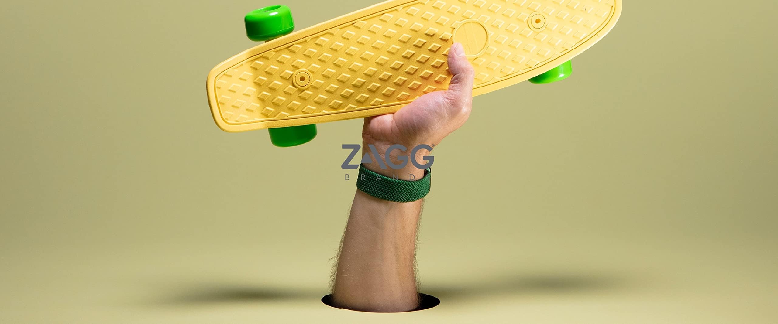 ZAGG Gear4 Braided Stretchy Solo Loop Band for Apple Watch 38mm 40mm 41mm - Large Size (705009492) - Forest Green - Compatible with iWatch Series 7/6/SE/5/4/3/2/1 - Perfect for Workouts, Running & Everyday Wear