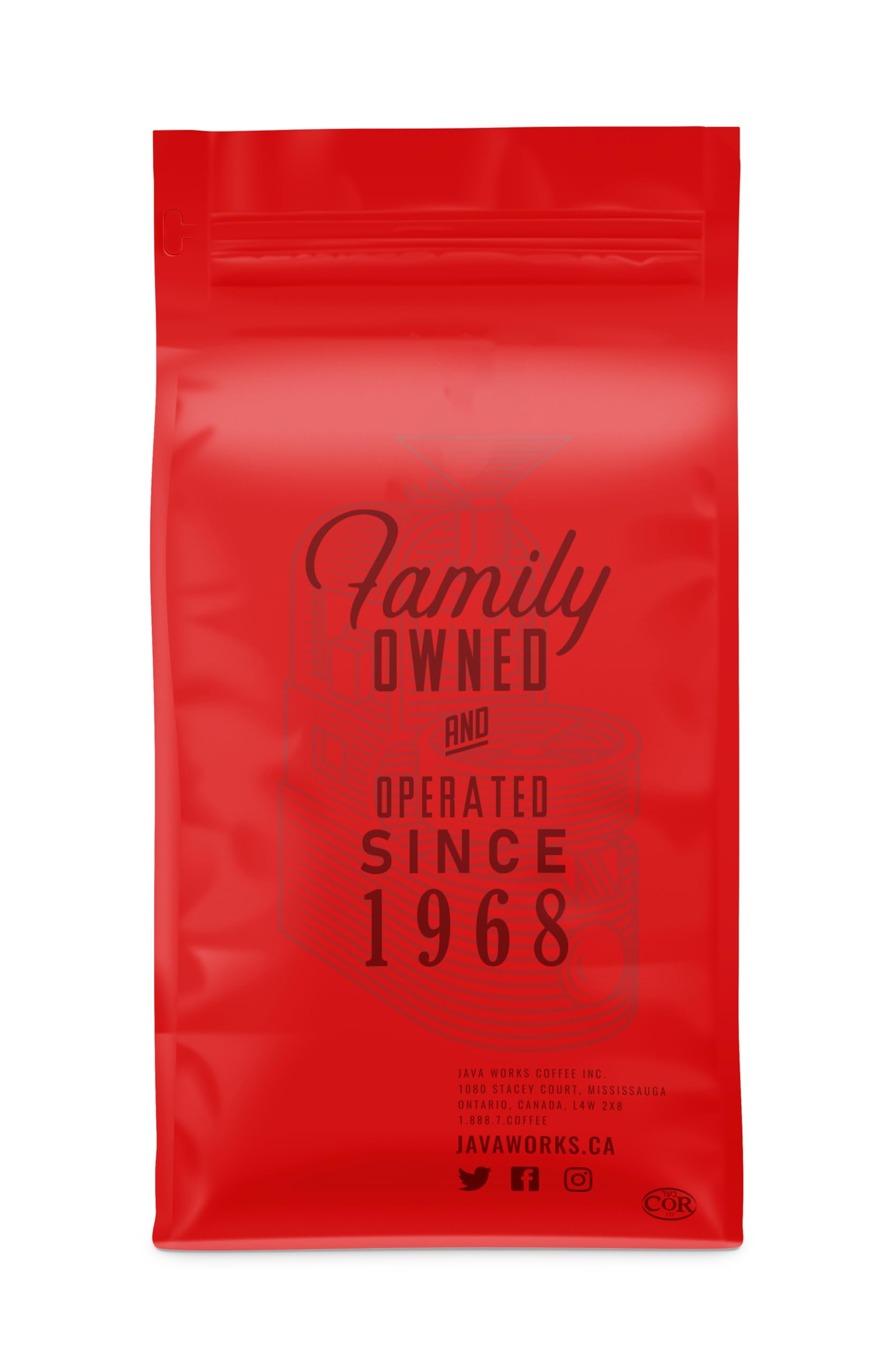 Java Works Coffee - Spiced Egg Nog Flavored Ground Coffee, 12oz (340g) | Holiday Season Limited Edition | Perfect for Christmas Gifts & Cozy Winter Mornings