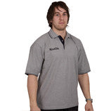 Kooga Classic Rugby Teamwear & Leisure Polo Shirt - Grey/Black - Perfect for Rugby Matches, Team Sports & Casual Wear