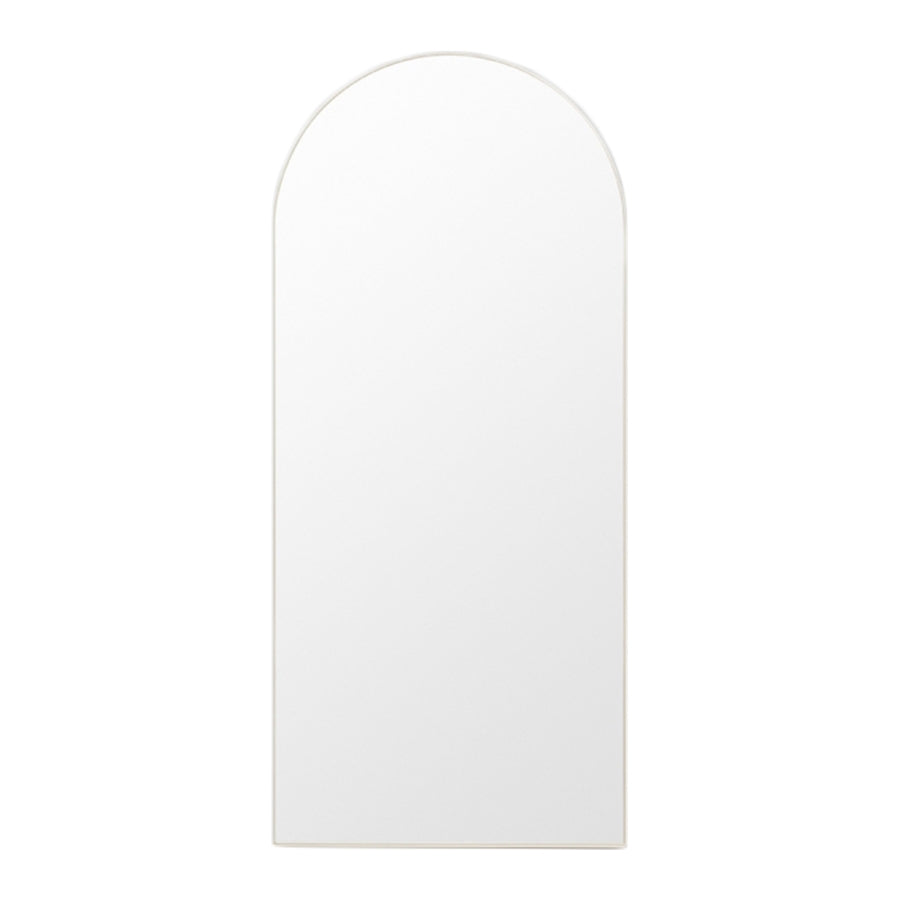 Bjorn Arch Floor Mirror - Full Length Standing Mirror with Elegant Arch Design, Dove Color - Perfect for Bedroom, Living Room, or Dressing Area Decor