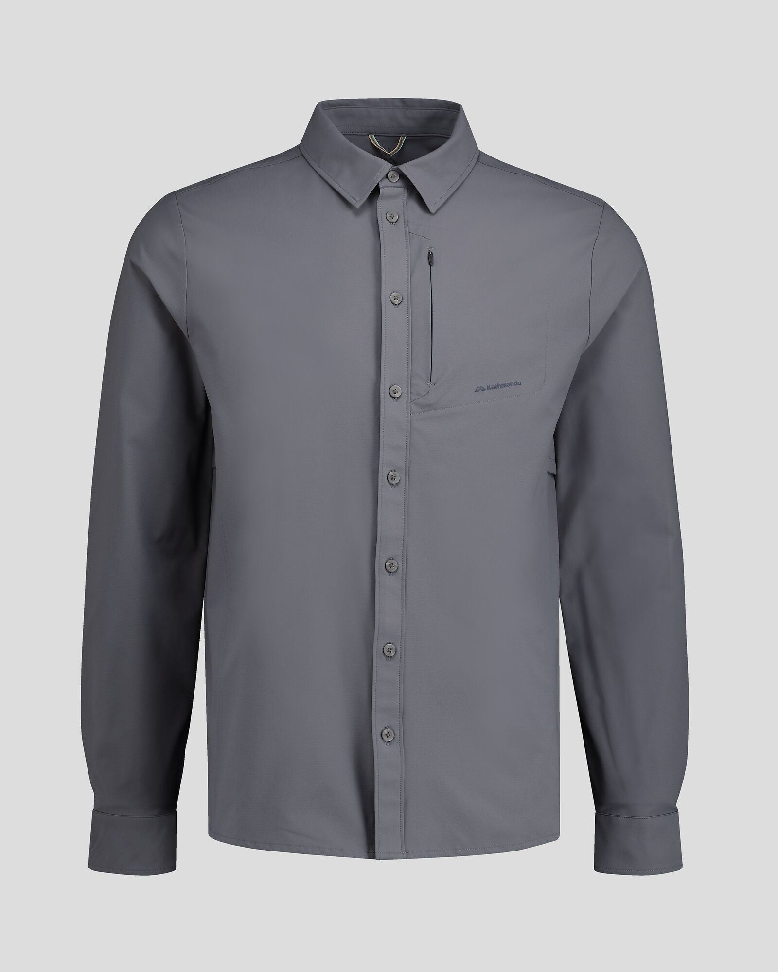 Men's Sun Protection Long Sleeve Shirt - UPF 50+ Lightweight Quick-Dry Fishing Hiking Shirt in Light Navy - Perfect for Outdoor Activities & Sun Safety