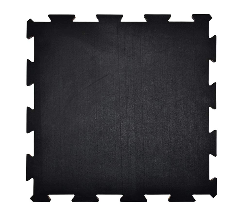 ICEGREY Interlocking Puzzle Exercise Mat - Thick Rubber Gym Floor Tiles for Home Workout, Yoga & Kids Play - Non-Slip Protective Flooring for Fitness Rooms, Playrooms & Garages