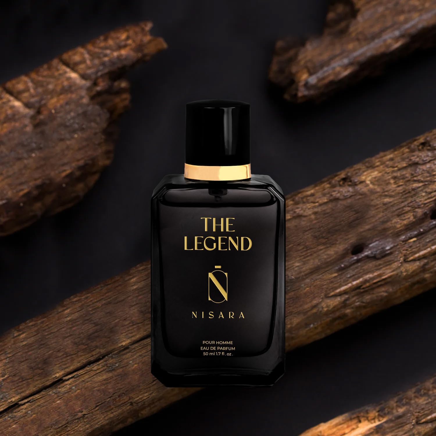 Nisara The Legend Men's Perfume - 50ml Long Lasting Eau De Parfum | Premium Cologne with Bergamot, Pink Pepper, Lavender & Amber Notes | Fresh Spicy Fragrance for Men | Perfect for Date Night, Office & Special Occasions