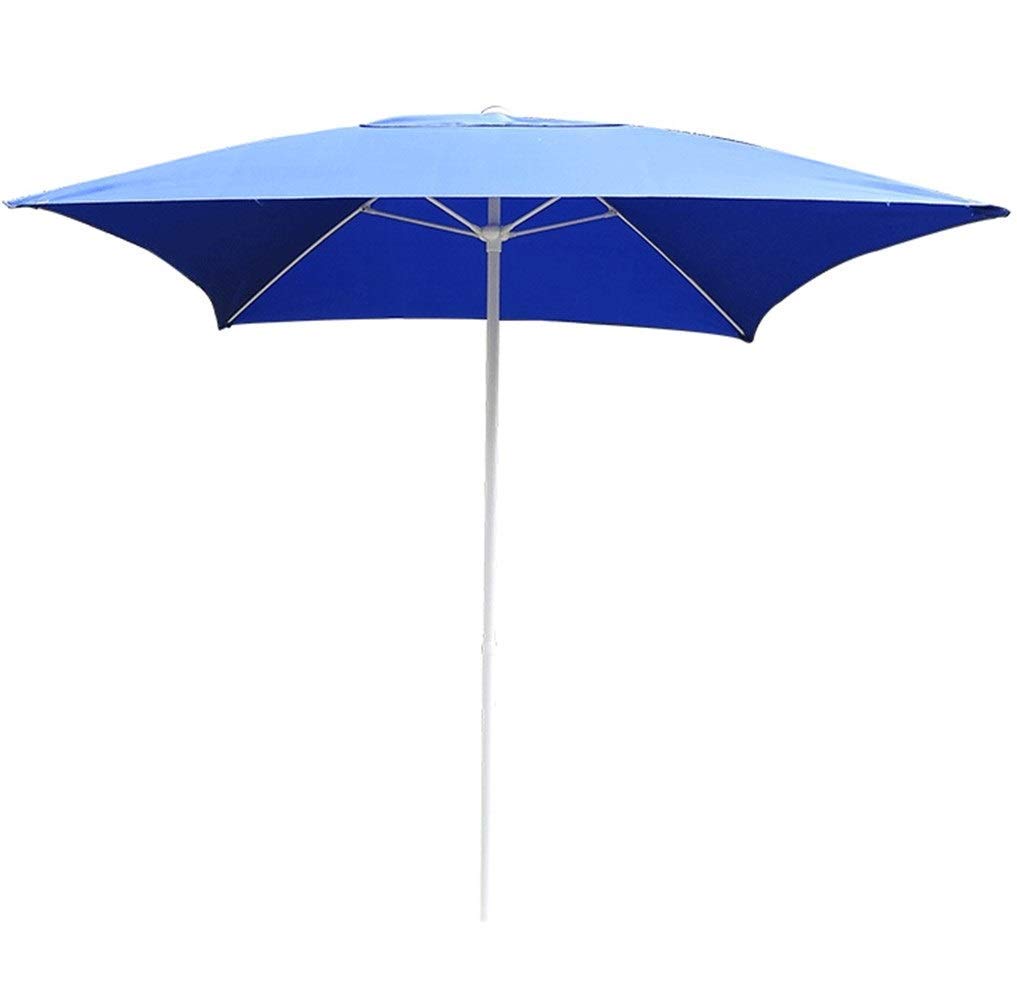 FMOGE 6.6ft Blue Outdoor Patio Umbrella - Waterproof Garden Table Sunshade for Backyard, Beach, Poolside & Commercial Events (200cm) - Perfect for Dining, Lounging & Outdoor Relaxation
