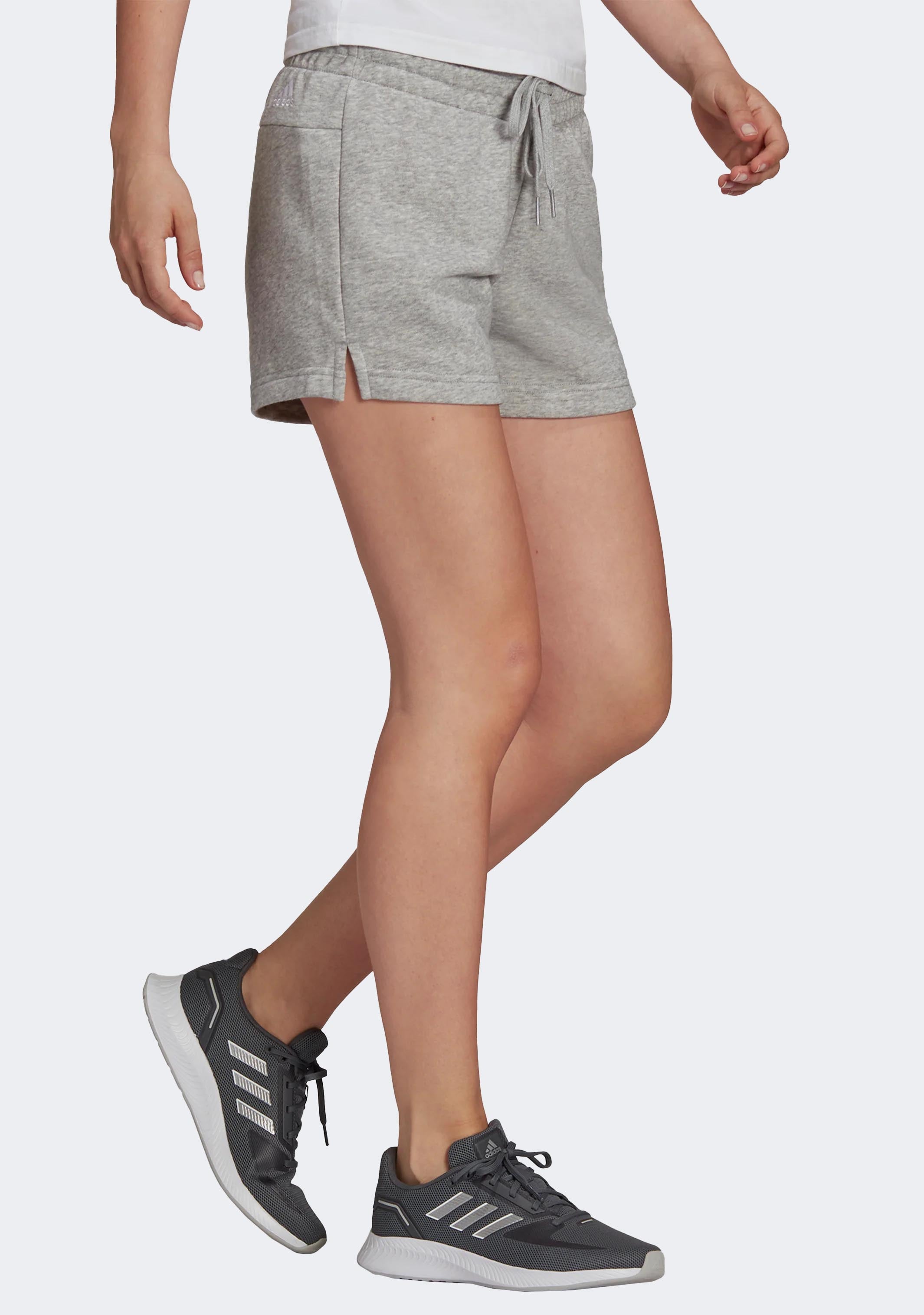 Adidas Women's Essentials Slim Logo Shorts - Comfortable Athletic Shorts for Running, Yoga & Gym Workouts - Perfect for Casual Wear & Sports Activities