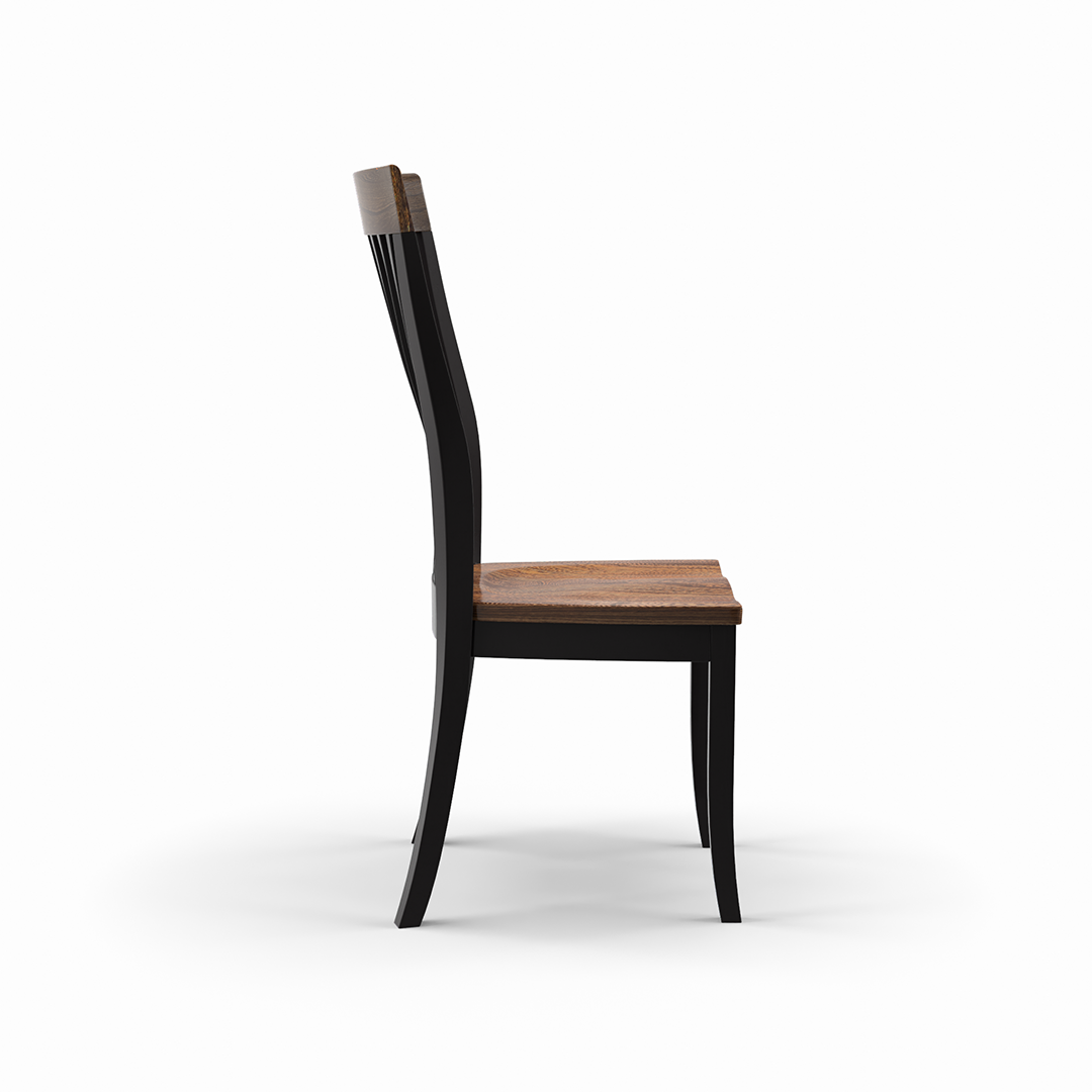 Brinkley Side Chair - Modern Dining Chair with Upholstered Seat & Wooden Legs - Perfect for Kitchen, Dining Room, or Home Office