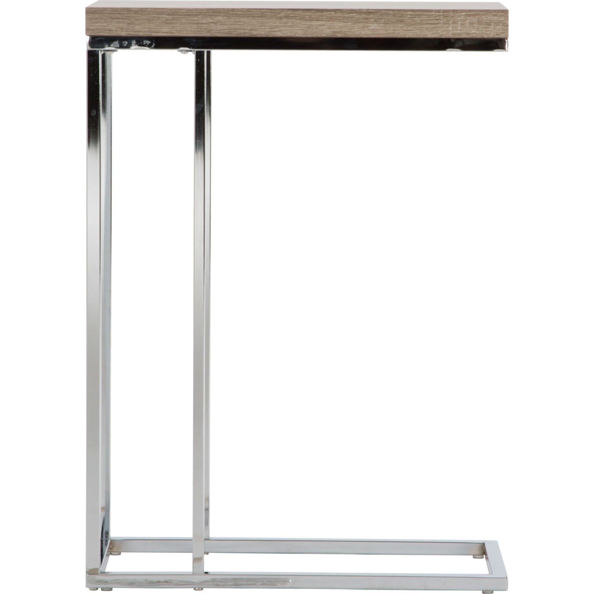 Stylish Aly Accent Table in Dark Taupe - Perfect for Living Room, Bedroom or Entryway Decor