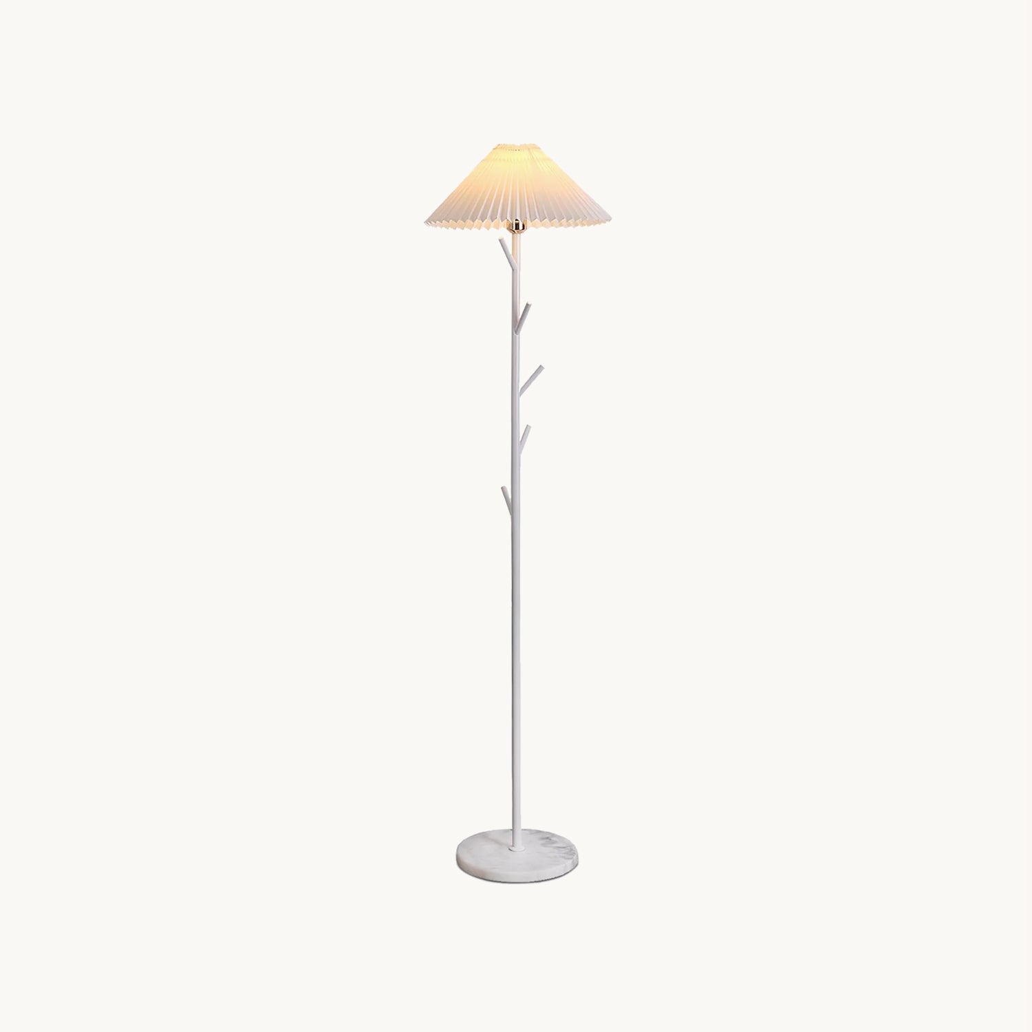Modern Coat Rack Floor Lamp with Hooks - Space Saving Entryway Organizer for Hats, Scarves & Jackets | Perfect for Living Room, Bedroom or Hallway Decor