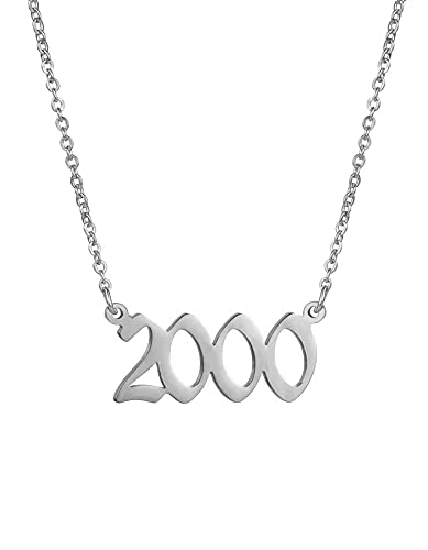Year Necklace Silver-2000