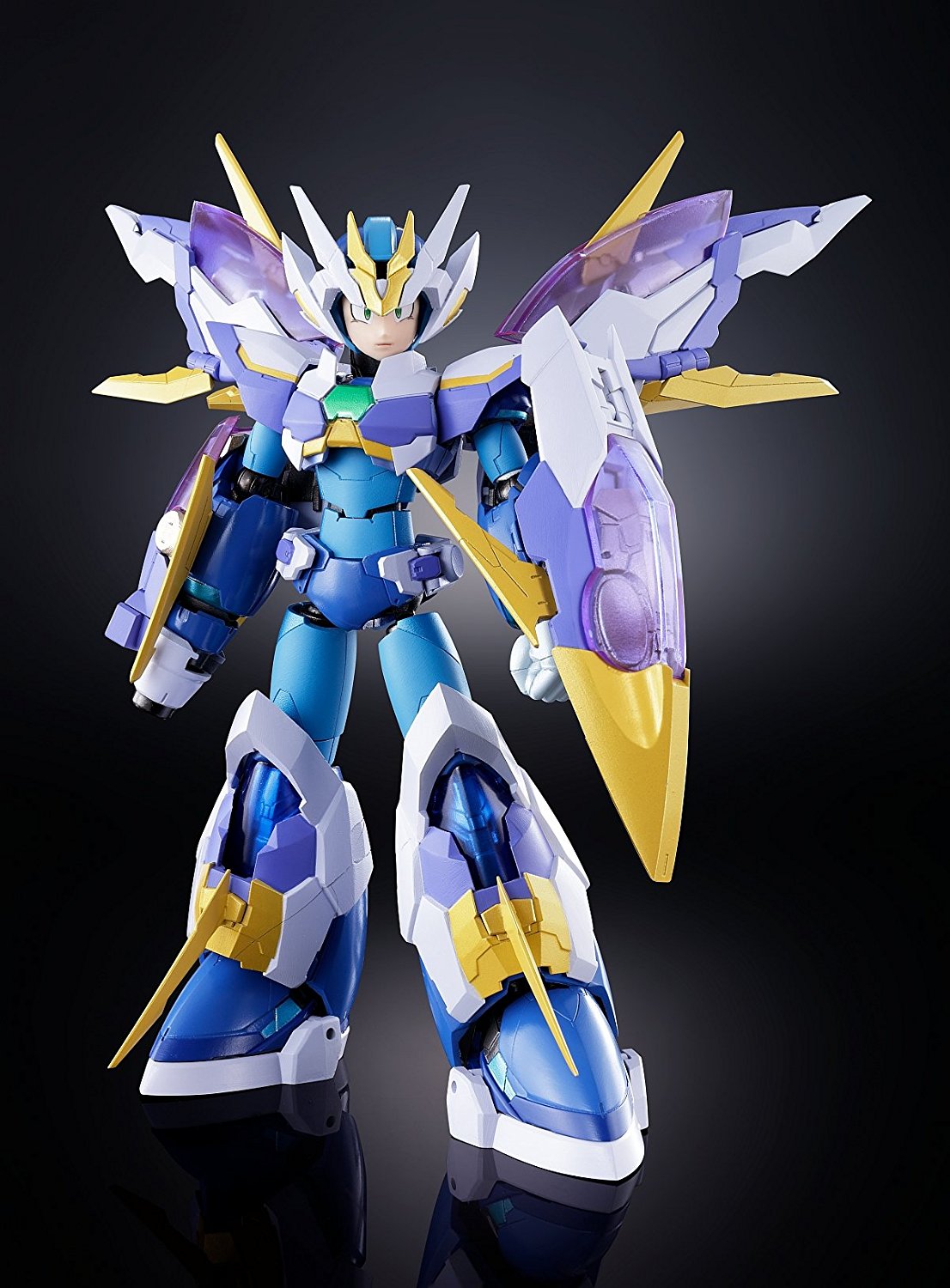 Bandai Chogokin Mega Man X Giga Armor X Ver. Kanetake Ebikawa Diecast Action Figure - Collectible Robot Model for Anime Fans & Display