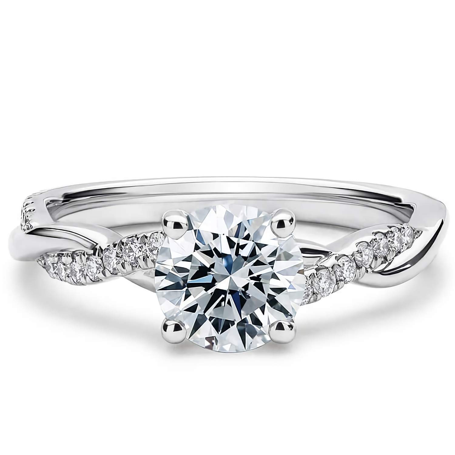 1.16 Carat (ctw) Moissanite Engagement Rings for Women - 10K/14K/18K Gold Wedding Bands, Durable & Sparkling Moissanite Jewelry - Perfect for Proposals, Anniversaries & Special Occasions